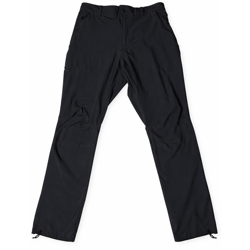 Columbia Sportswear Men's Black Outdoor Pants Size 34 Zip Pockets Cinch Cuffs